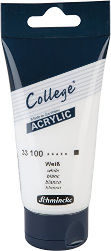 College Acrylic Acrylfarbe, 75ml, Weiß - Künstler-Acrylfarbe von Schmincke von Schmincke