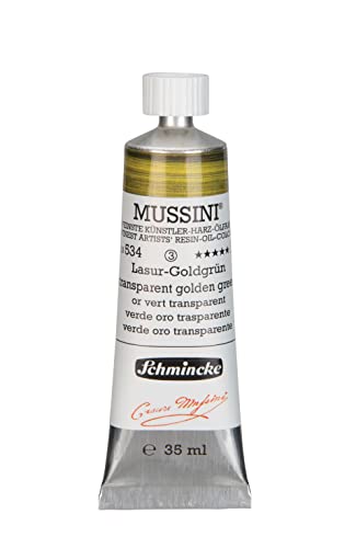 Schmincke MUSSINI® - feinste Künstler-Harz-Ölfarben, Lasur-Goldgrün - 35 ml von Schmincke