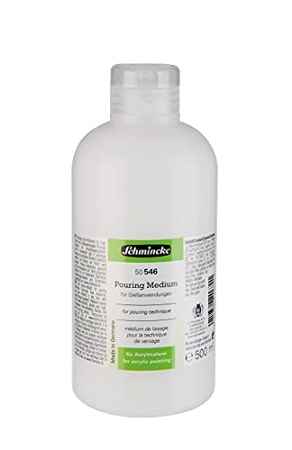 Schmincke - Pouring Medium, 500 ml, 50 546 028, Hilfsmittel in der Acrylmalerei, flüssiges Acryl-Hilfsmittel für für Pouring Technik, Fließtechnik und Gießanwendungen von Schmincke