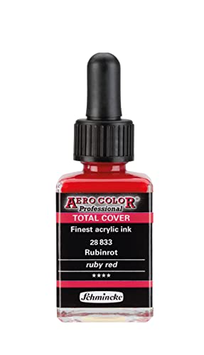 Schmincke – AERO COLOR® Professional - feinste Airbrushfarben, Rubinrot - 28 ml von Schmincke