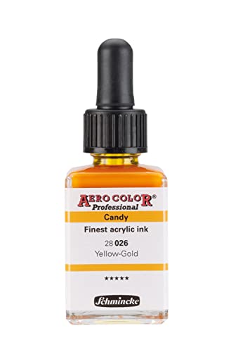 Schmincke – AERO COLOR® Professional - feinste Airbrushfarben, Yellow-Gold - 28 ml von Schmincke