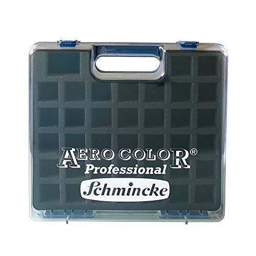 Schmincke - AERO Color Kunststoff-Koffer für 37 x 28 ml Flaschen, 81 936 097, zur individuellen Bestückung mit feinst-flüssigen Acryl- /Airbrushfarben von Schmincke
