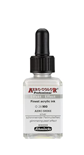 Schmincke – AERO COLOR® Professional - feinste Airbrushfarben, AERO SHINE silver - 28 ml von Schmincke