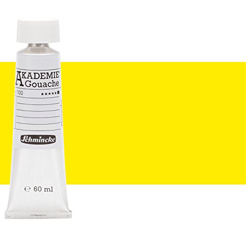 Schmincke – AKADEMIE® Gouache - feine Künstler-Gouache, Primär Gelb - 60 ml von Schmincke