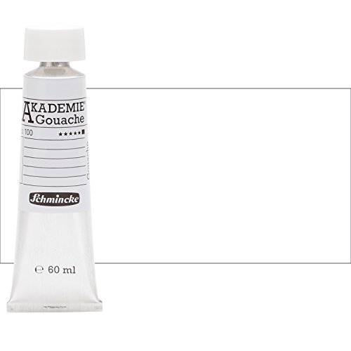 Schmincke – AKADEMIE® Gouache - feine Künstler-Gouache, Weiß, deckend - 60 ml von Schmincke