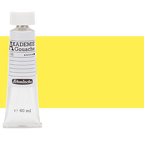 Schmincke – AKADEMIE® Gouache - feine Künstler-Gouache, Zitronengelb - 60 ml von Schmincke