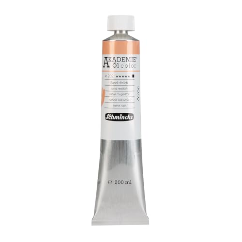 Schmincke – AKADEMIE® Öl color, feine Künstler-Ölfarben, Sand rötlich, 41 202 015, 200 ml Tube, höchst lichtecht, Ölmalerei von Schmincke