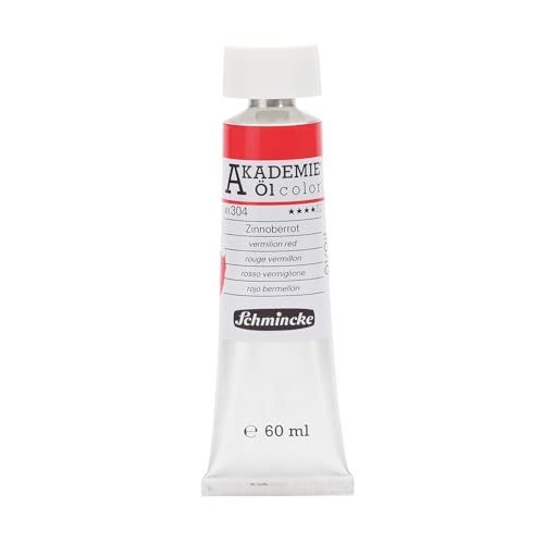 Schmincke – AKADEMIE® Öl color - feine Künstler-Ölfarben, Zinnoberrot - 60 ml von Schmincke