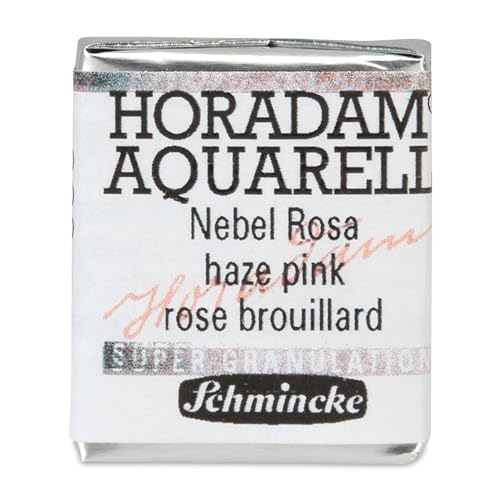 Schmincke – HORADAM® AQUARELL, Super Granulation, 14 966 044 Nebel Rosa, 1/2 Näpfchen, sehr stark granulierende Farbtöne, feinste, supergranulierende Aquarellfarben von Schmincke