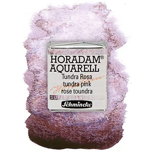 Schmincke – HORADAM® AQUARELL, Super Granulation, 14 982 044 Tundra Rosa, 1/2 Näpfchen, sehr stark granulierende Farbtöne, feinste, supergranulierende Aquarellfarben von Schmincke