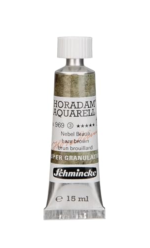 Schmincke – HORADAM® AQUARELL, Super Granulation, Nebel Braun, 15 ml, sehr stark granulierende Farbtöne, feinste, supergranulierende Aquarellfarben von Schmincke