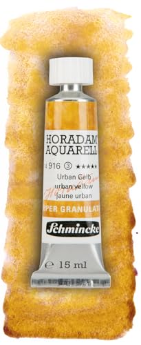 Schmincke – HORADAM® AQUARELL, Super Granulation, Urban Gelb, 15 ml, sehr stark granulierende Farbtöne, feinste, supergranulierende Aquarellfarben von Schmincke