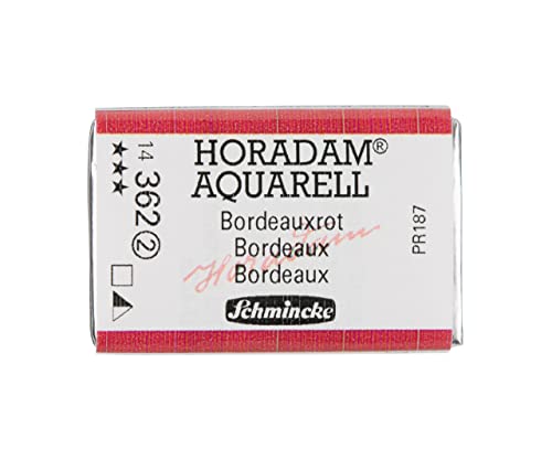 Schmincke – HORADAM® AQUARELL - feinste Künstler-Aquarellfarben, 362 Bordeauxrot, 14 362 043, 1/1 Näpfchen von Schmincke