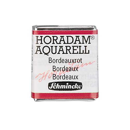 Schmincke – HORADAM® AQUARELL - feinste Künstler-Aquarellfarben, 362 Bordeauxrot, 14 362 044, 1/2 Näpfchen von Schmincke