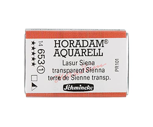 Schmincke – HORADAM® AQUARELL - feinste Künstler-Aquarellfarben, 653 Lasur Siena, 14 653 043, 1/1 Näpfchen von Schmincke