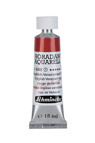 Schmincke – HORADAM® AQUARELL - feinste Künstler-Aquarellfarben, Englisch-Venezianisch Rot - 15 ml von Schmincke