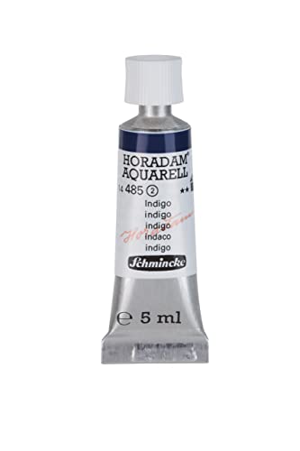 Schmincke – HORADAM® AQUARELL - feinste Künstler-Aquarellfarben, Indigo - 5 ml von Schmincke