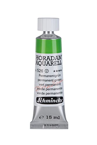 Schmincke – HORADAM® AQUARELL - feinste Künstler-Aquarellfarben, Permanentgrün - 15 ml von Schmincke