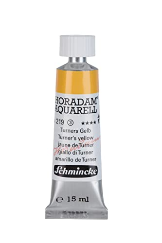 Schmincke – HORADAM® AQUARELL - feinste Künstler-Aquarellfarben, Turners Gelb - 15 ml von Schmincke
