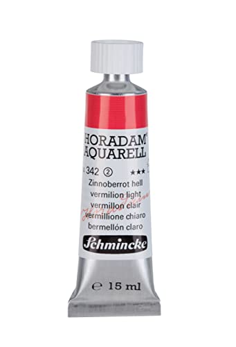 Schmincke – HORADAM® AQUARELL - feinste Künstler-Aquarellfarben, Zinnoberrot hell - 15 ml von Schmincke