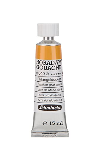 Schmincke – HORADAM® GOUACHE - feinste Künstler-Gouache, Titangoldocker - 15 ml von Schmincke