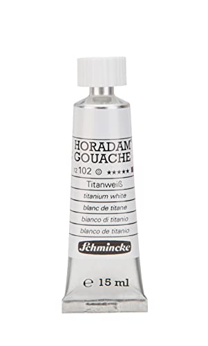 Schmincke – HORADAM® GOUACHE - feinste Künstler-Gouache, Titanweiß - 15 ml von Schmincke