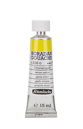 Schmincke – HORADAM® GOUACHE - feinste Künstler-Gouache, Zitronengelb - 15 ml von Schmincke