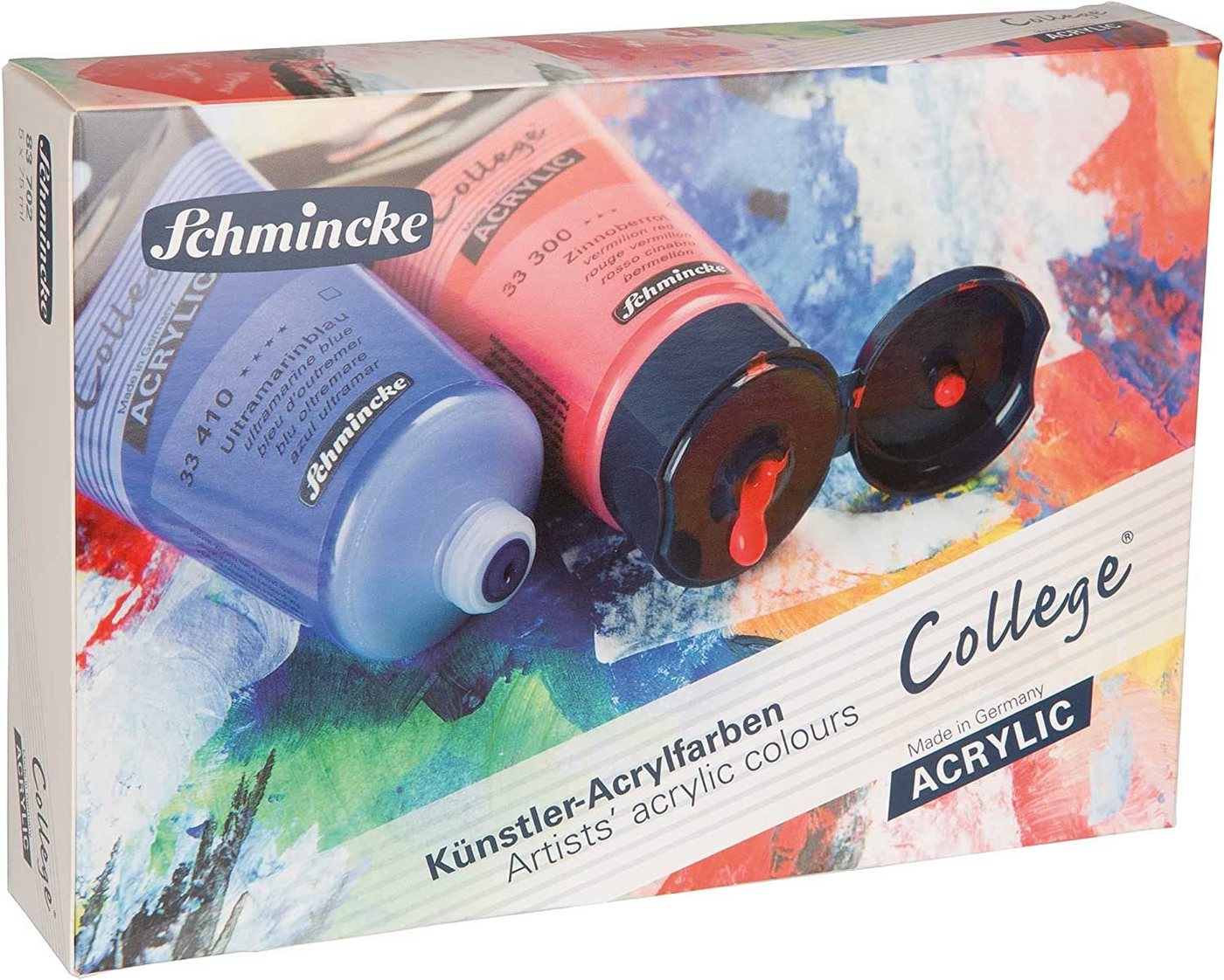 Schmincke Leinwand College Künstler-Acrylfarben Kartonset, Made in Germany von Schmincke