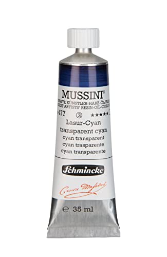 Schmincke MUSSINI® - feinste Künstler-Harz-Ölfarben, Lasur-Cyan - 35 ml von Schmincke