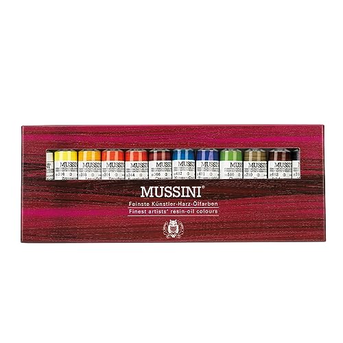 Schmincke - MUSSINI feinste Harz-Ölfarben, Kartonset, 12 x 15 ml Set, 70 012 097 von Schmincke