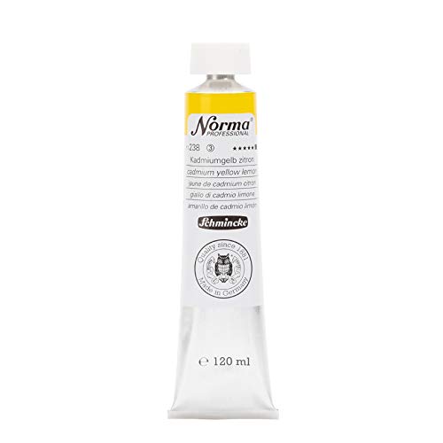 Schmincke – Norma® Professional - feinste Künstler-Ölfarben, Kadmiumgelb zitron - 120 ml von Schmincke