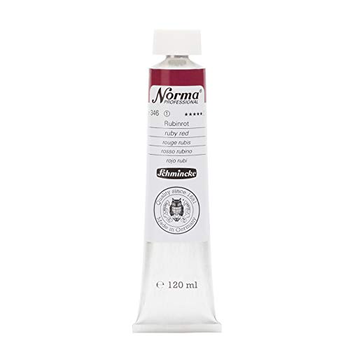 Schmincke – Norma® Professional - feinste Künstler-Ölfarben, Rubinrot - 120 ml von Schmincke