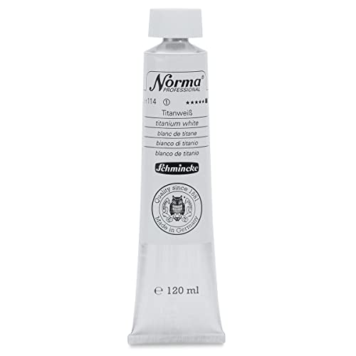 Schmincke – Norma® Professional - feinste Künstler-Ölfarben, Titanweiß - 120 ml von Schmincke