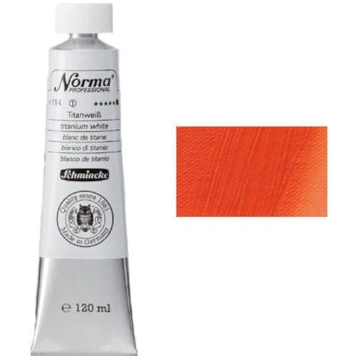 Schmincke – Norma® Professional - feinste Künstler-Ölfarben, Zinnoberrot hell - 120 ml von Schmincke