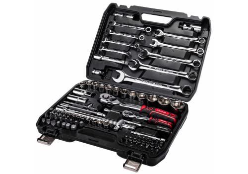 SCHMITH Steckschlüsselsatz 82 Stück Tool set Ratschenschlüsselset - Satz Schraubenschlüssel aus legiertem Stahl von Schmith