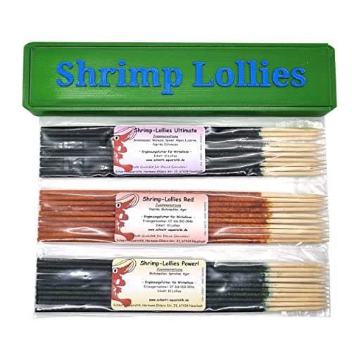 Shrimp Lollies Box Set mit 30 Lollies/Futter für Garnelen von Schmitt Aquaristik