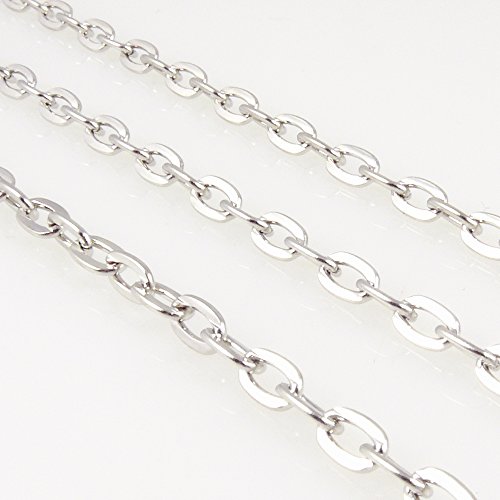 Schmuck-Traumwelt 100cm Metallkette Gliederkette 7x4mm Ankerkette silberfarben 1m -769 von Schmuck-Traumwelt