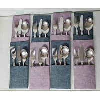 Bestecktasche - Tischdeko Individuell Und Selbstgenäht von SchmuckkaestchenMM