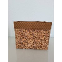 Utensilo/Körbchen Aus Kork Und Kunstleder - Vielseitig Verwendbar Selbstgenäht Verschiedene Designs von SchmuckkaestchenMM