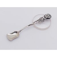 Antiker 835Er Silber Salzlöffel Löffel Gewürzlöffel Hildesheimer Rose von SchmuckparadiesShop