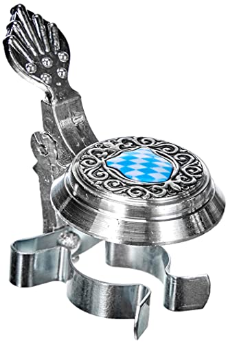 Schnabel-Schmuck Flaschenverschluß, Silber, blau-Weiss, 5 x 5 cm von Schnabel-Schmuck