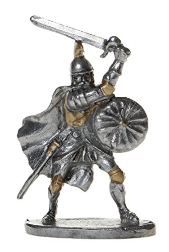 Schnabel-Schmuck Ritter kämpfend mit Schwert 6,5 cm teil, gold bemalt von Schnabel-Schmuck