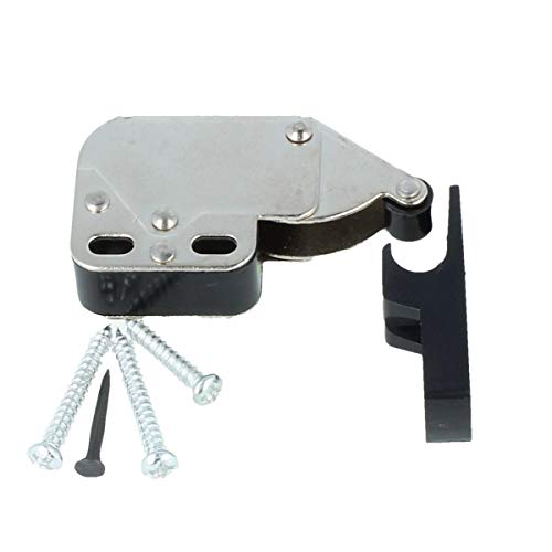 Federschnäpper Mini-Latch Druckverschluß Federschnappverschluß aus Kunststoff (Schwarz) von Schnapper