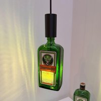 Jägermeister Pendellampe Upcycling Flaschenlampe Vintage Bar Deko Handmade Hängelampe Aus Originalflasche Schnapslight Deckenlampe Jägermeister Pendellampe Upcycling Flaschenlampe Vintage Bar Deko Handmade Hängelampe Aus Originalflasche Schnapslight Deckenlampe von Schnapslight