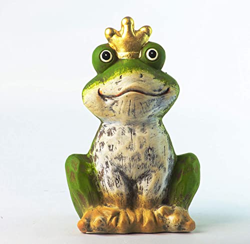 Schneemann-Versand Froschkönig Prinz Martin Figur Deko Keramik Gartenfigur 20cm von Schneemann-Versand