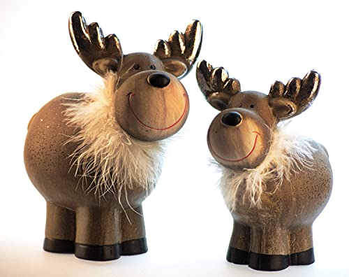 Schneemann-Versand Winter Elch Coole Deko Figuren Egon Freunde Weihnachten Hirsch Set von Schneemann-Versand