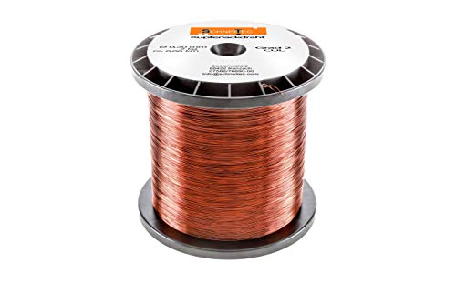 Kupferlackdraht W210 Ø 0,20 mm 2 kg, ca. 6660m - CU Lackdraht Grad 2 CUL Kupferdraht Gewicht 2 Kilogramm Durchmesser 0,20 Millimeter Wickeldraht Kupfer Draht nach IEC 60317-13 von SchneiTec