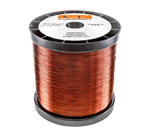 Kupferlackdraht W210 Ø 0,50 mm 7 kg, ca. 3680m - CU Lackdraht Grad 2 CUL Kupferdraht Gewicht 7 Kilogramm Durchmesser 0,50 Millimeter Wickeldraht Kupfer Draht nach IEC 60317-13 Kupferlackdraht W210 Ø 0,50 mm 7 kg, ca. 3680m - CU Lackdraht Grad 2 CUL Kupferdraht Gewicht 7 Kilogramm Durchmesser 0,50 Millimeter Wickeldraht Kupfer Draht nach IEC 60317-13 von SchneiTec