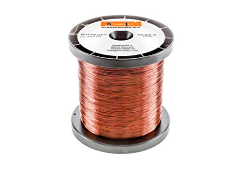 Kupferlackdraht W210 Ø 0,53 mm 1 kg, ca. 495m - CU Lackdraht Grad 2 CUL Kupferdraht Gewicht 1 Kilogramm Durchmesser 0,53 Millimeter Wickeldraht Kupfer Draht nach IEC 60317-13 von SchneiTec