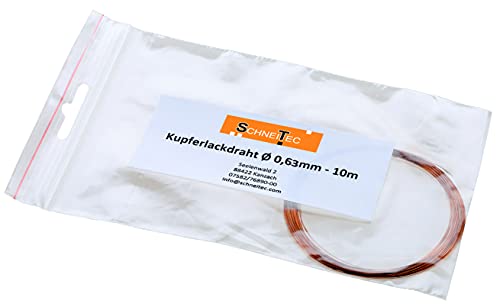 Kupferlackdraht W210 Ø 0,56 mm 10 m CU Lackdraht Grad 2 CUL Kupferdraht 10 Meter Durchmesser 0,56 Millimeter Wickeldraht Kupfer Draht nach IEC 60317-13 Kupferlackdraht W210 Ø 0,56 mm 10 m CU Lackdraht Grad 2 CUL Kupferdraht 10 Meter Durchmesser 0,56 Millimeter Wickeldraht Kupfer Draht nach IEC 60317-13 von SchneiTec